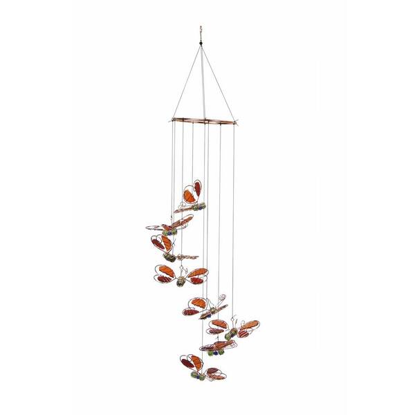 Alpine Corporation 36 in. Red Butterfly Hanging Decor