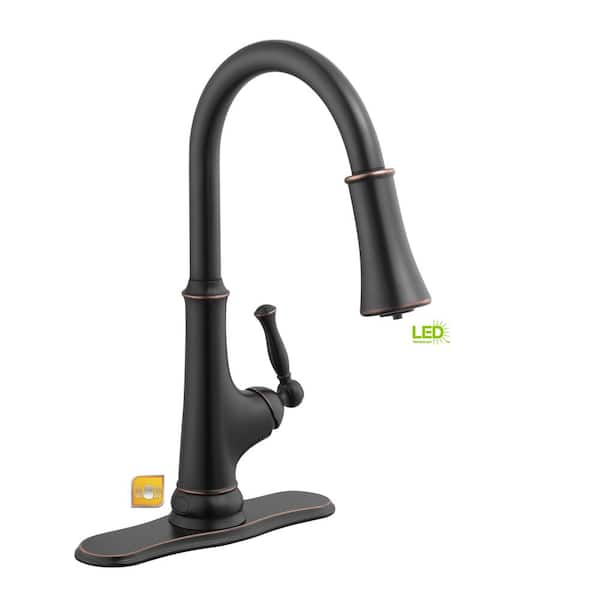 Glacier Bay Touchless LED Single Handle Pull Down Sprayer Kitchen