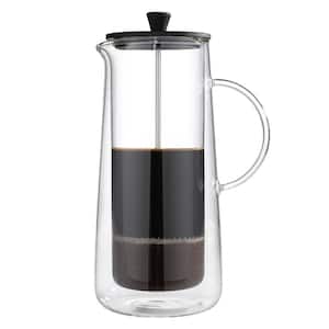Aroma 6-Cup Clear Double Wall Glass French Press Coffee Maker