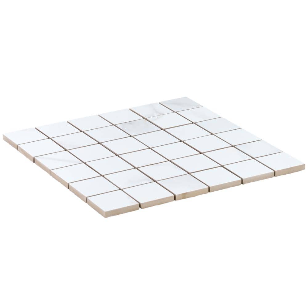 Aurora Gold Matte Porcelain Mosaic Tile Sheet 11.81'' x 11.81''