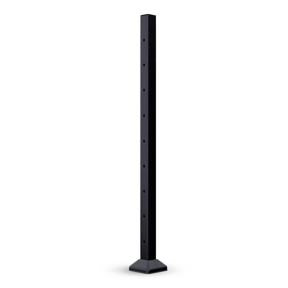 36 in. Black Steel Cable Railing Post price history on PriceWatchPro