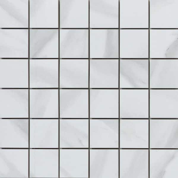 EMSER TILE Nobleza Astorga 12 in. x 12 in. Matte Porcelain Mosaic Floor and Wall Tile (0.956 sq. ft./Case, 1 pc)