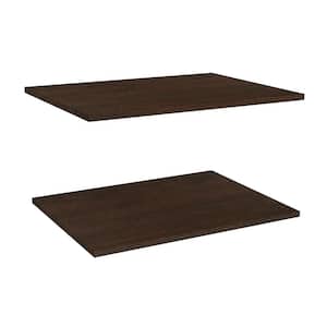 Impressions Chocolate Deluxe Shelves for 25 in. W Impressions Tower (2-Pack)