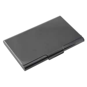 Mallory Gunmetal Plated Stainless Steel Business Card Holder