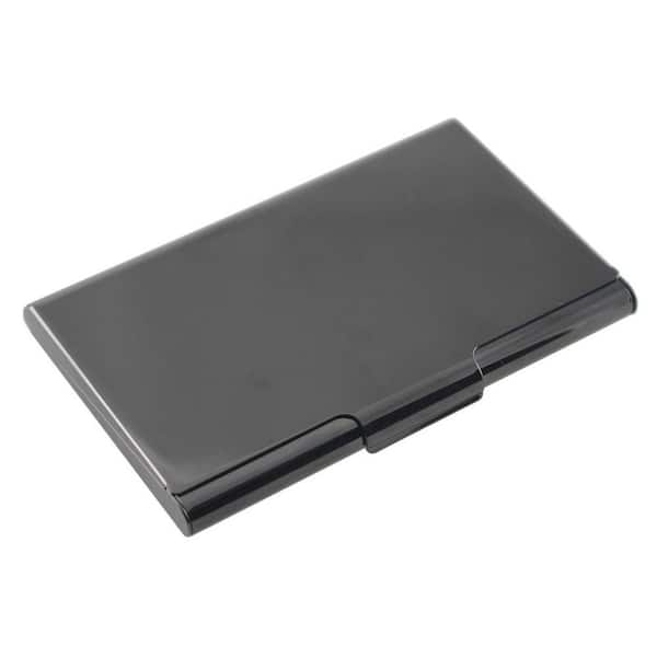 Visol Mallory Gunmetal Plated Stainless Steel Business Card Holder ...