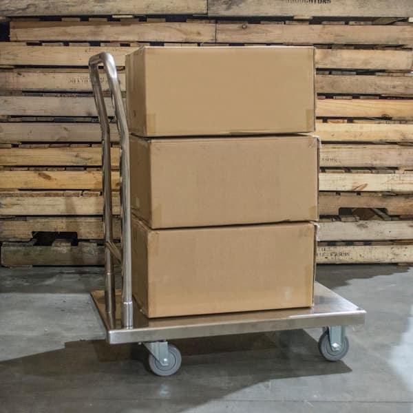 500 lbs. Capacity Stainless Steel Platform Truck Utility Cart