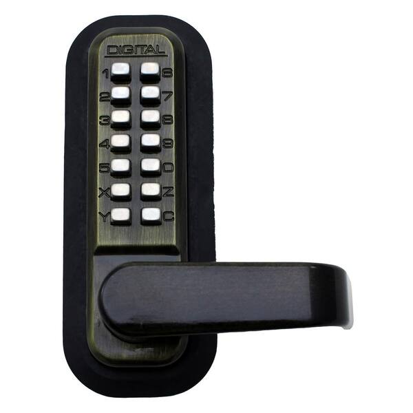 Unbranded Antique Brass Keyless Mechanical Passage Door Handle Lock Handle set