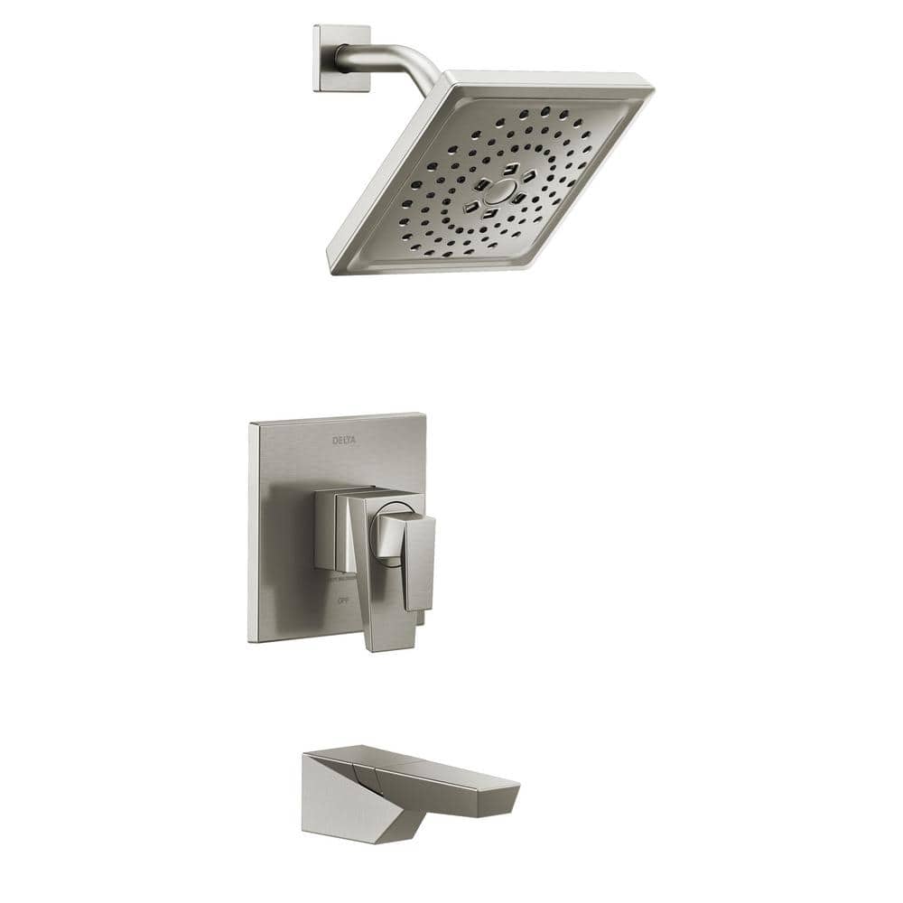 Trillian 1-Handle Wall-Mount Tub and Shower Trim Kit in Lumicoat Stainless (Valve Not Included) price history on PriceWatchPro