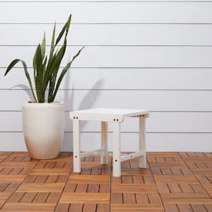 Bradley Square Wood Outdoor Side Table