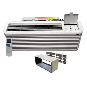 15000 BTU Packaged Terminal Heat Pump Air Conditioner and 5K Backup Heat Strip(10.4 EER) 230-Volt Combo Sleeve and Grill