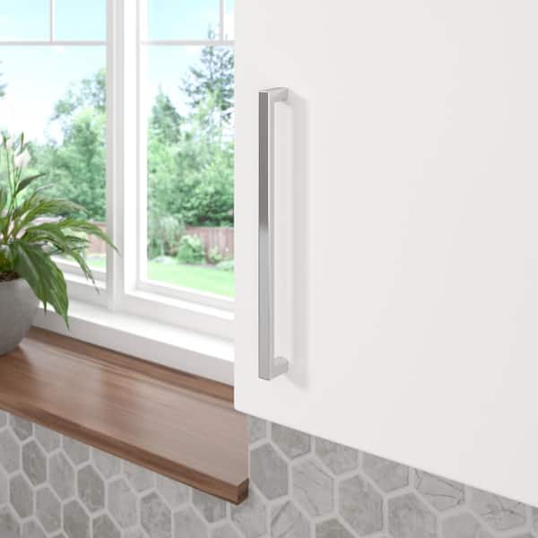 Eglinton Collection 8 in. (203 mm) Modern Chrome Rectangular Cabinet Bar Pull