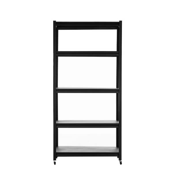 Tileon Storage Shelves with 5 Adjustable Levels, Garage Storage Shelves, Heavy-Duty Metal Shelves in Black