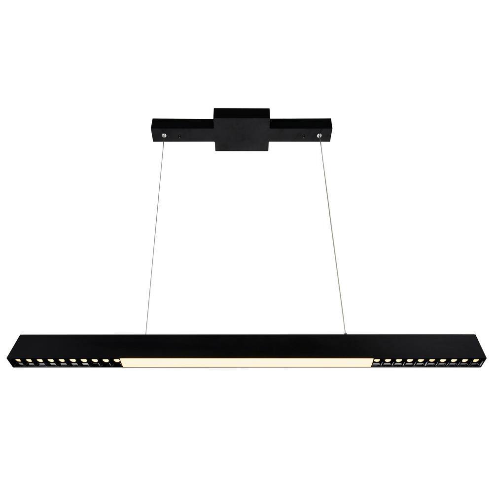 Pienza Sophisticated 45" LED Integrated Black Chandelier
