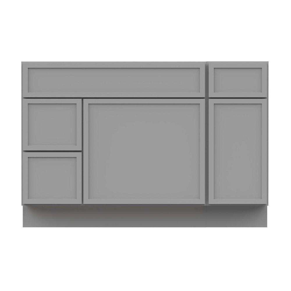 48 in. W x 21 in. D x 32.5 in. H Bath Vanity Cabinet without Top in Gray (Unassembled) price history on PriceWatchPro