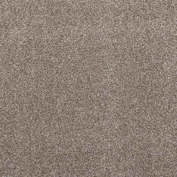 Plush Dreams II - Hushed-Brown 12 ft. 53 oz. Triexta Texture Installed Carpet