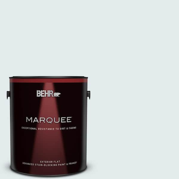 BEHR MARQUEE 1 gal. #570A-1 Ice Floe Flat Exterior Paint & Primer