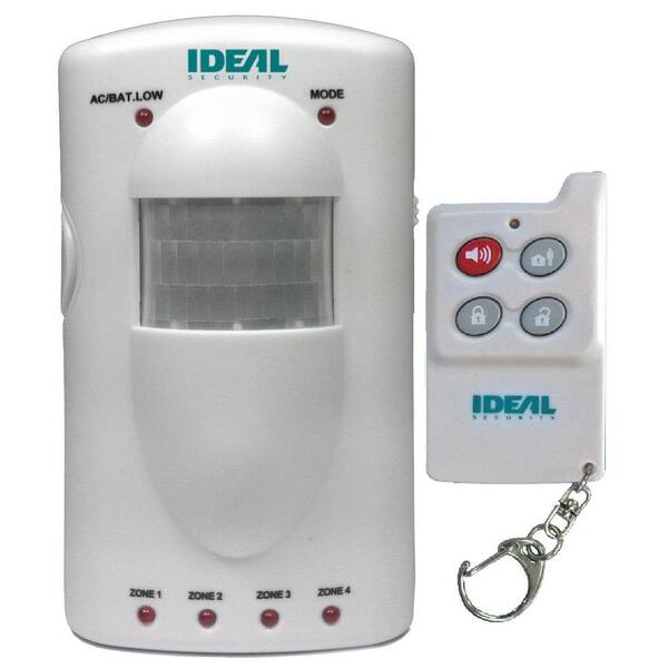 IDEAL SECURITY Portable 4-Zone Motion Sensor Alarm