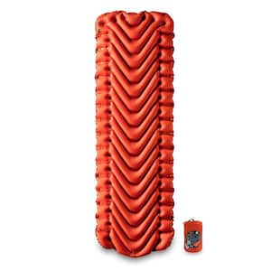 1-Person Insulated Tatic V Inflatable Sleeping Pad for Camping, Orange
