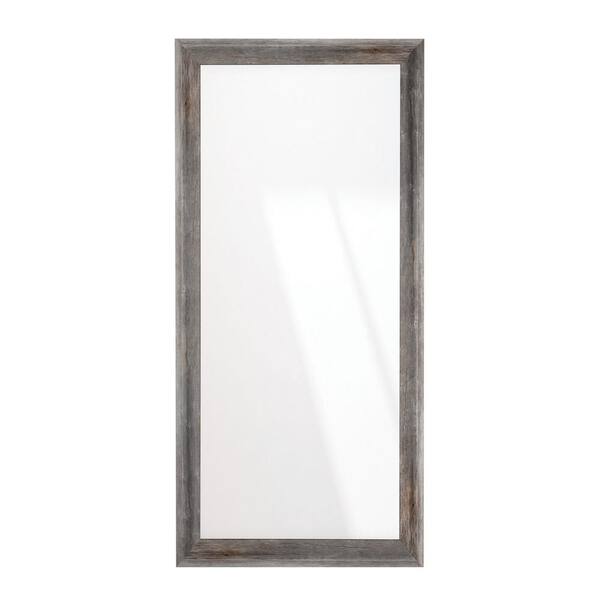 BrandtWorks Americana Timber Rustic Sloped Wall Mirror 33 in. W x 72 in