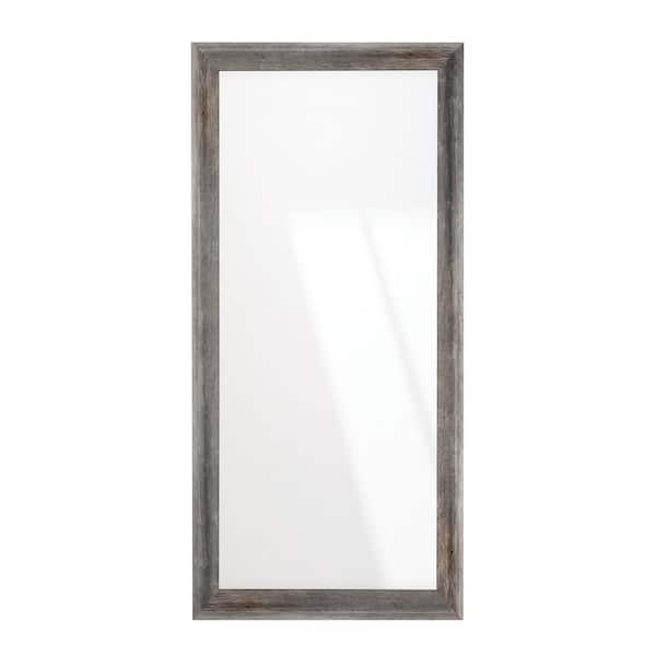 BrandtWorks Americana Timber Rustic Sloped Wall Mirror 33 in. W x 72 in. H