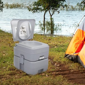 Portable Toilet RV Camping Travel Toilet Porta Potty for Indoor Outdoor