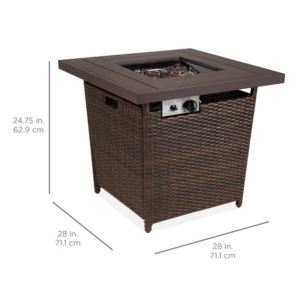 Faux Wood Tabletop, Best Square Fire Pit