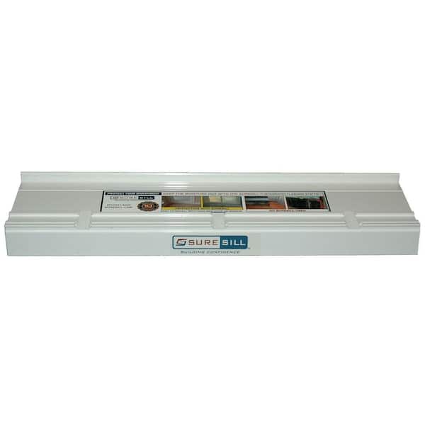 SureSill 4-1/8 in. x 80 in. PVC Sloped Sill Pan Flashing for Double Doors and Windows (Case of 10)