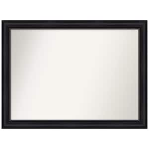 Astor Black 43 in. W x 32 in. H Non-Beveled Bathroom Wall Mirror in Black