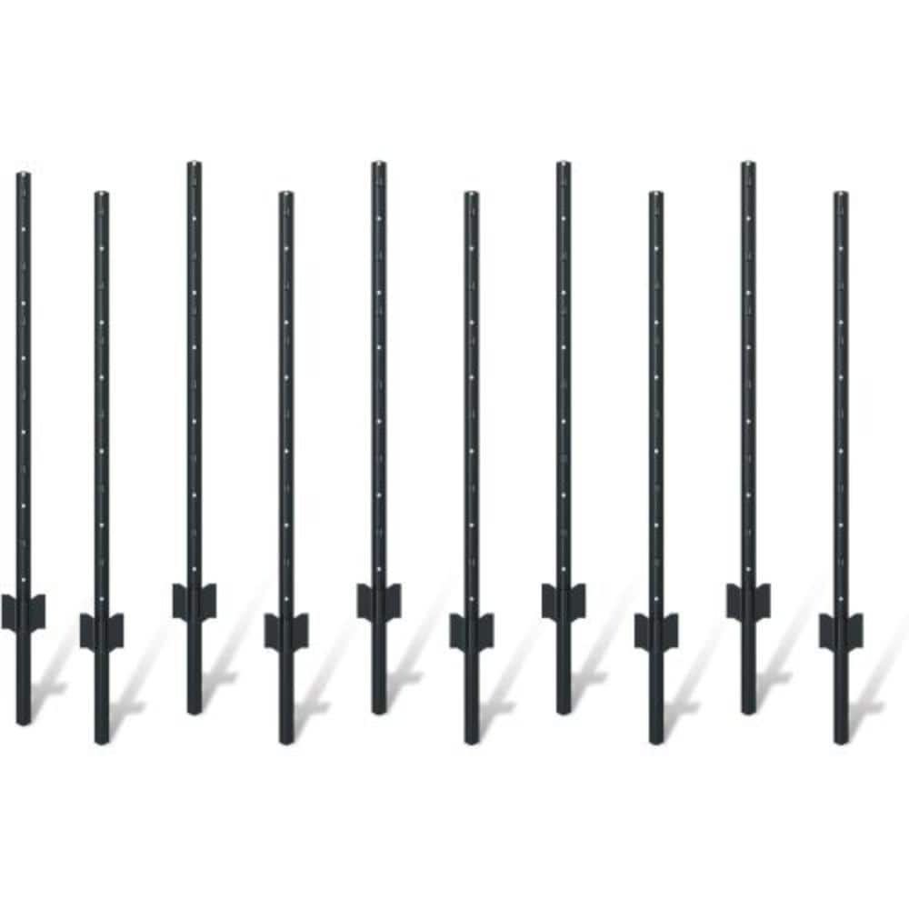 10 piece garden fence post set, 4-foot heavy-duty U-shaped metal posts for wire mesh fences price history on PriceWatchPro