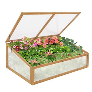 39.4 in. W x 25.2 in. D x 15.7 in. H Garden Cold Frame Greenhouse