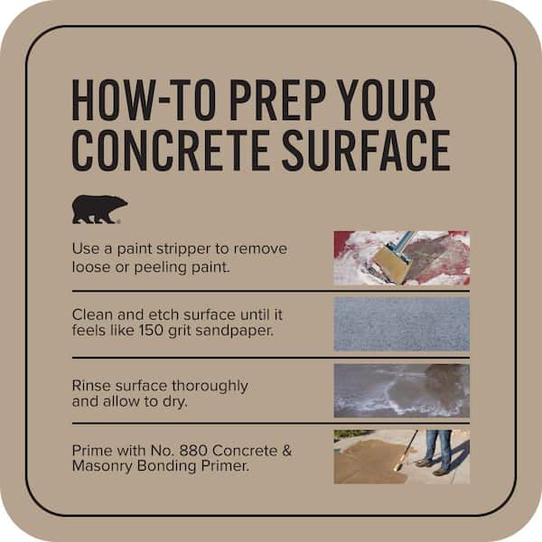 BEHR PREMIUM - 5 gal. #PFC-33 Washed Khaki Self-Priming 1-Part Epoxy Satin Interior/Exterior Concrete and Garage Floor Paint