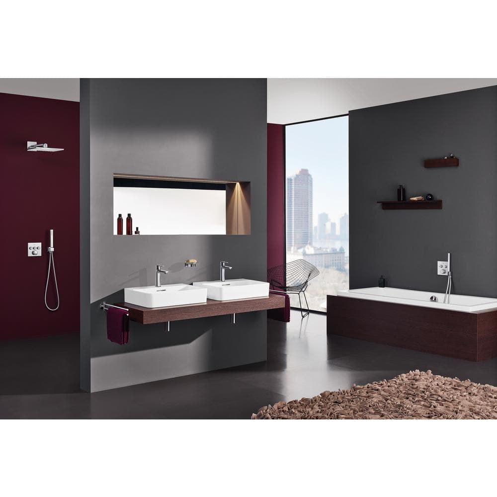 Grohtherm SmartControl Black Wall-Mounted Thermostatic Trim