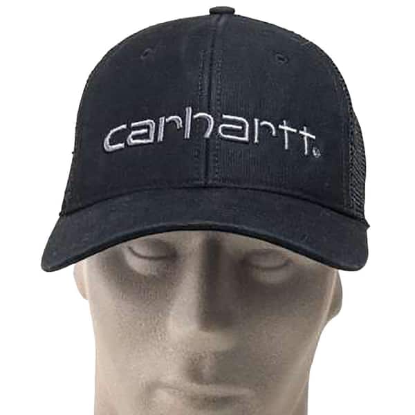Carhartt Men's OFA Black Cotton Cap Headwear 101195-001 - The Home