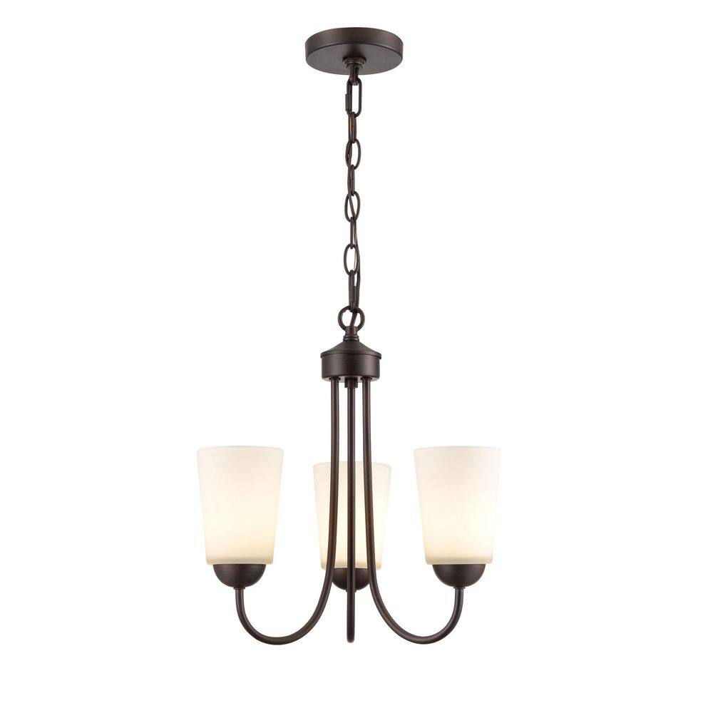 Millennium Lighting Ivey Lake 3-Light Rubbed Bronze Chandelier Light ...