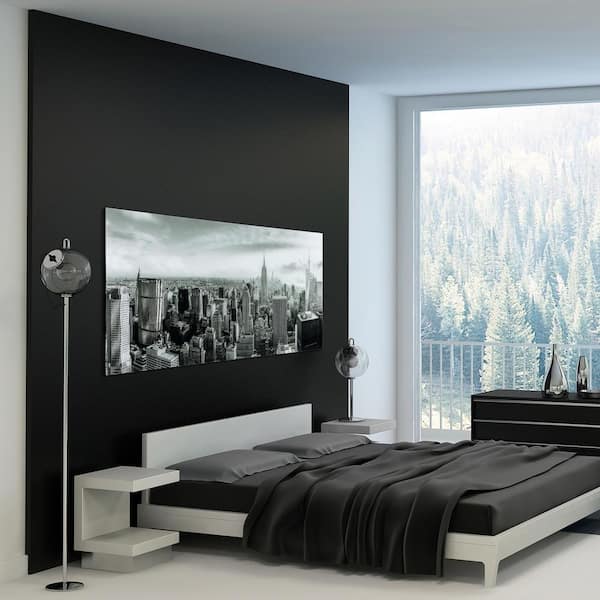 Empire Art Direct My New York Frameless Free Floating Tempered Glass Panel Graphic Wall Art, 72 x 36, Ready to Hang