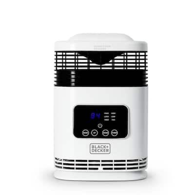 1500-Watt 360° Surround Compact Portable Electric Heater with Digital Display