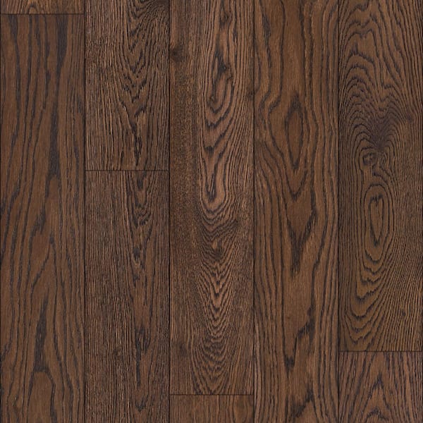 Cameron Oak 1/4 in. T x 5 in. W Click Lock Wire Brushed Engineered Hardwood Flooring (16.68 sq.ft./case)