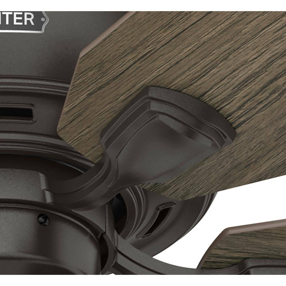 52" Noble Bronze Ceiling Fan with Reversible Blades and LED Light
