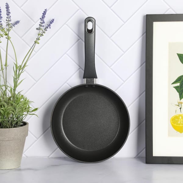 Martha Stewart Everyday Bowcroft 11 in. Aluminum Nonstick Frying Pan in Sage Green