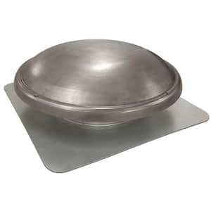 144 sq. in. NFA Galvanized Steel Static Dome Roof Vent in Mill