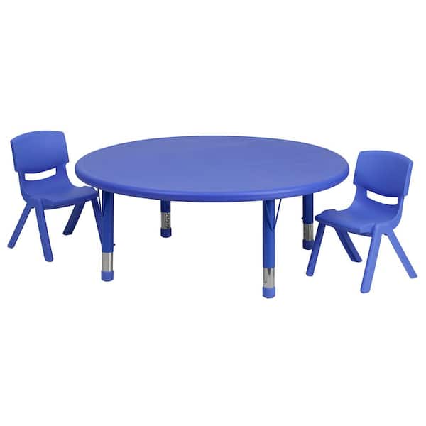 Carnegy Avenue Blue 3-Piece Table and Chair Set