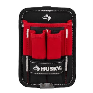 5 in. 3-Pocket Clip On Tool Belt Pouch