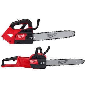 M18 FUEL 14 in. Top Handle 18V Lithium-Ion Brushless Cordless Chainsaw and 16 in. Chainsaw Combo Kit (2-Tool)