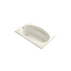 ProFlex 6036 5 ft. Rectangle Reversible Drain Soaking Tub in Biscuit