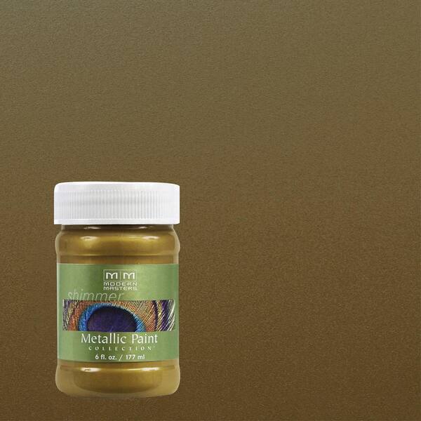 Modern Masters 6 oz. Green Gold Water-Based Satin Metallic Interior Paint