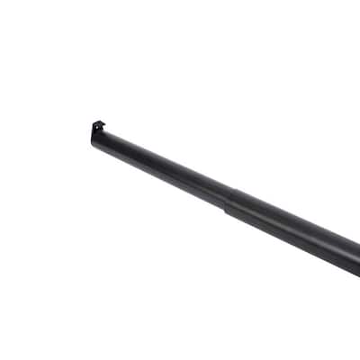 18 in.-30 in. L x 1. 26in W Matte Black Adjustable Hanging Closet Rod