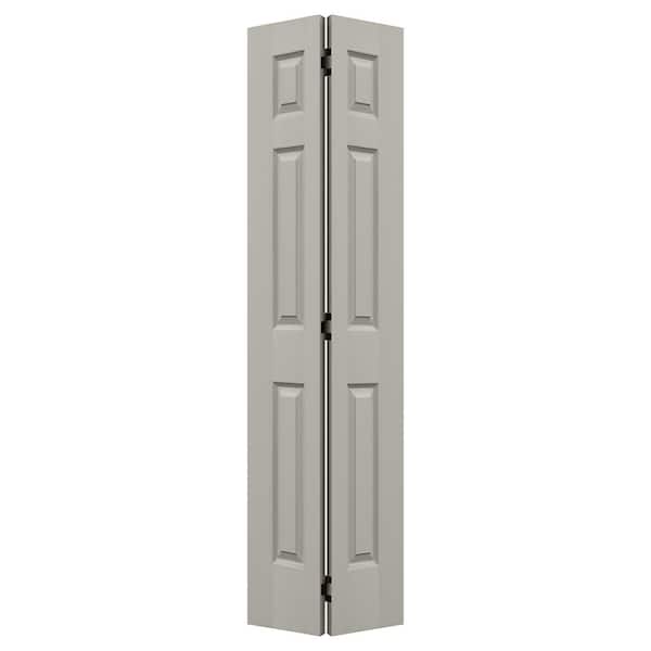 JELD-WEN 24 in. x 80 in. Colonist 6-Panel Light Gray Painted
