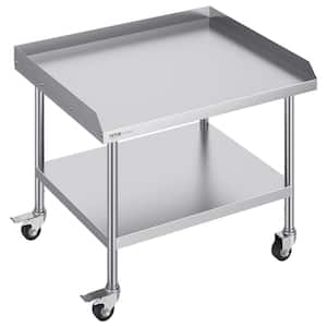 Stainless Steel Worktable, Commercial Food Prep Worktable 30 x 36 x 30 in. Kitchen Utility Table Heavy Duty, Sliver