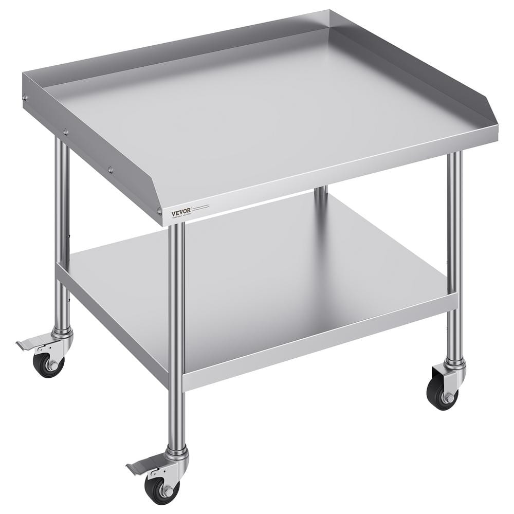 Heavy Duty Stainless Steel Kitchen Prep Table with Wheels
