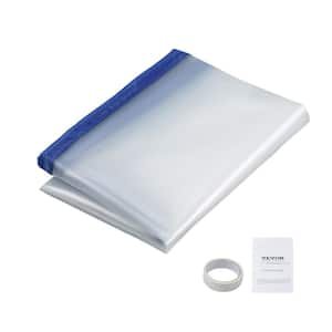 Dust Barrier, 7.5 x 4 ft Dust Barrier Door Kit, PE Construction Door Cover for Dust Containment